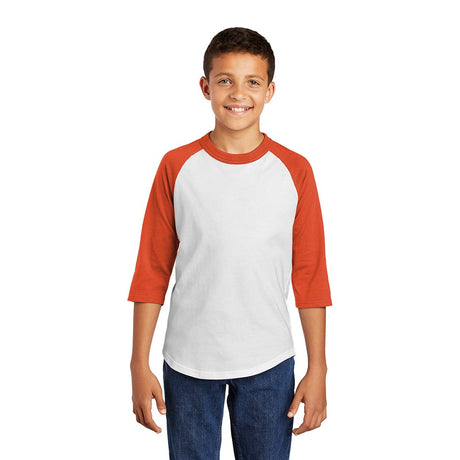 Sport - Tek YT200 Youth Colorblock Quarter Sleeve Raglan Jersey - Gorvex.com