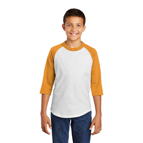 Sport - Tek YT200 Youth Colorblock Quarter Sleeve Raglan Jersey - Gorvex.com