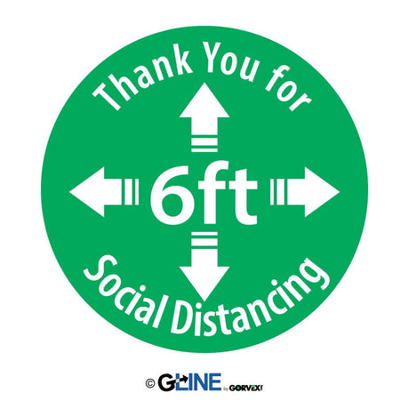 Thank You for Social Distancing PeopleFlow Social Distancing Spacer - Gorvex.com