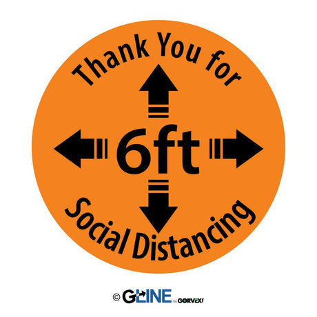 Thank You for Social Distancing PeopleFlow Social Distancing Spacer - Gorvex.com