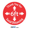 Thank You for Social Distancing PeopleFlow Social Distancing Spacer - Gorvex.com