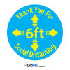 Thank You for Social Distancing PeopleFlow Social Distancing Spacer - Gorvex.com