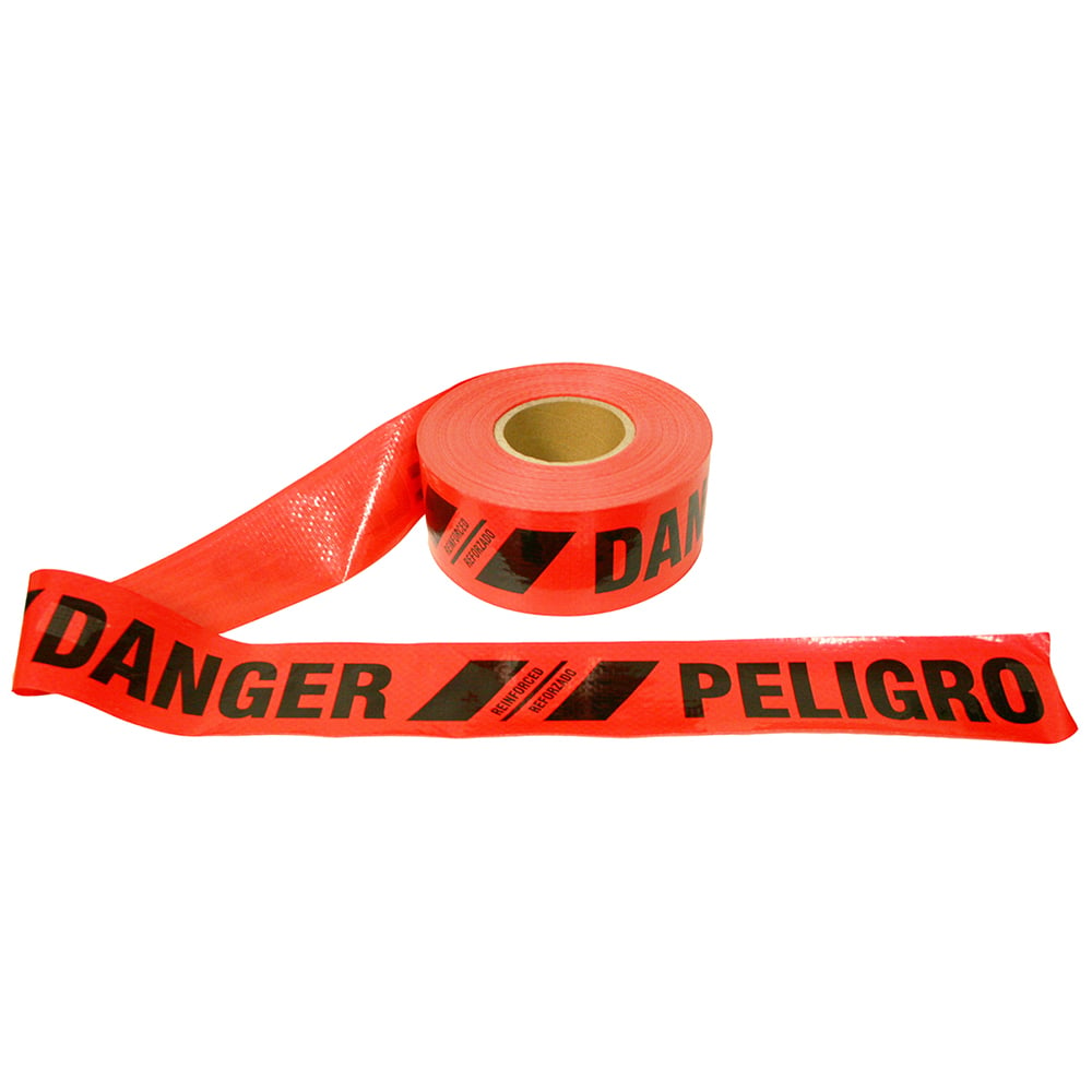 Cordova TR60213 Reinforced "Danger/Peligro" Bilingual Barricade Tape, 1 case (12 pieces)