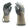 Tuf - Cor™ Heavy Double Leather Palm Glove with 4" Cuff + Aramid Sewn, 1 dozen (12 pairs) - Gorvex.com