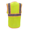 Two - Tone Ladies Hi Vis Vest with Zipper Closure, Economy Class 2 - Gorvex.com