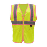 Two - Tone Ladies Hi Vis Vest with Zipper Closure, Economy Class 2 - Gorvex.com