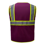 Two - Tone Mesh Ladies' Safety Vest with Adjustable Waist - Gorvex.com