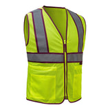 Two - Tone Mesh Ladies' Safety Vest with Adjustable Waist - Gorvex.com