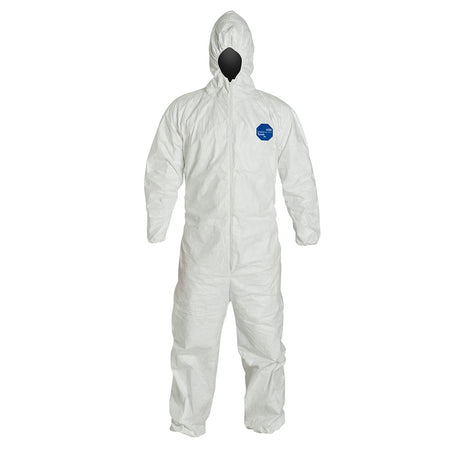 TY127S Tyvek® 400 Coverall - Attached Hood & Elastic (M - 6XL), 1 case (25 pieces) - Gorvex.com