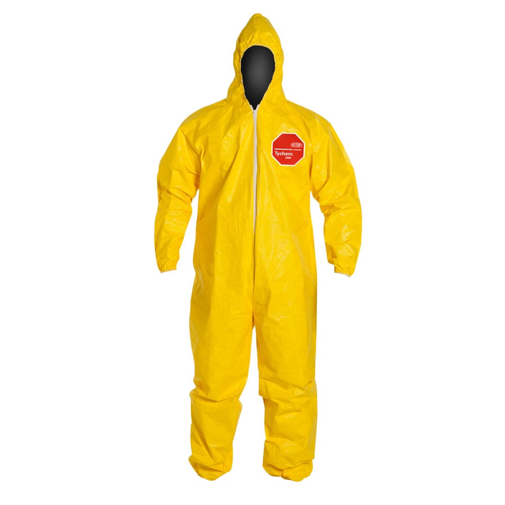 QC127S Tychem QC® Coverall with Serged Seams, Elastic Wrist & Ankle, M - 5XL, 1 case (12 pieces)