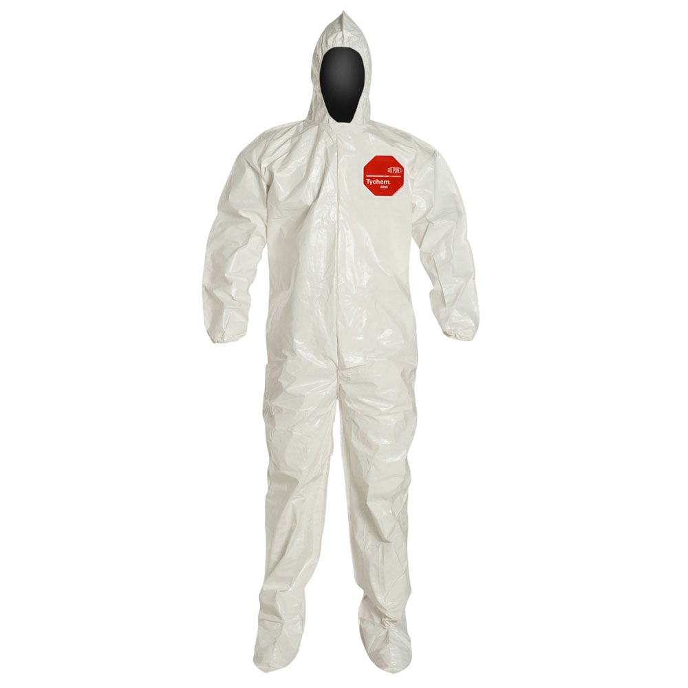 SL122B Tychem SL® Coverall with Hood, Socks and Elastic Wrist, M - 4XL, 1 case (12 pieces)
