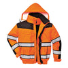 Portwest UC466 Hi Vis Classic Bomber Jacket with Elasticated Waistband