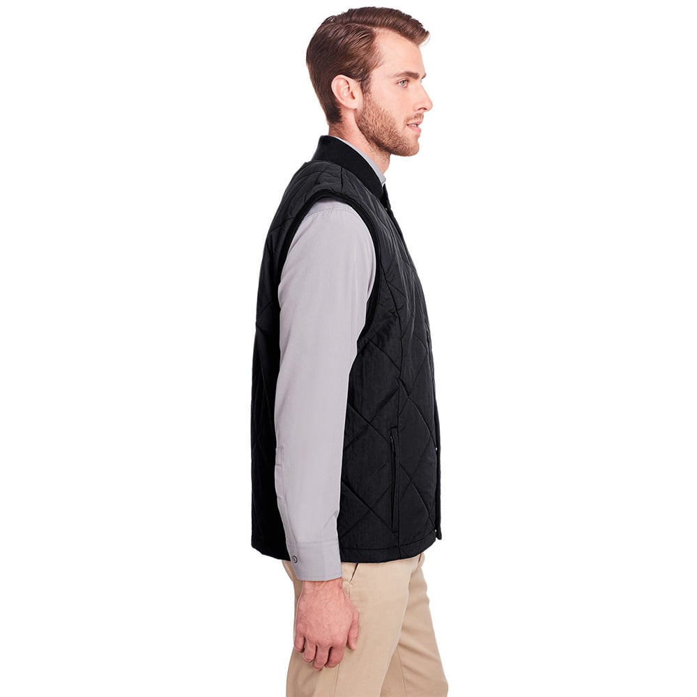 UltraClub UC709 Men's Dawson Quilted Hacking Vest