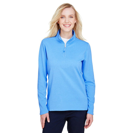 UltraClub UC792W Ladies' Coastal Pique Fleece Quarter-Zip Pullover