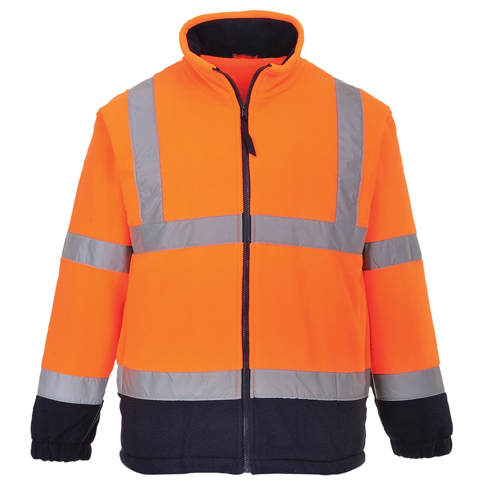 Portwest UF301 Hi Vis Two-Tone Mesh Fleece Jacket with Contrast Panel