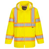 Portwest UH400 Hi-Vis Waterproof Rain Jacket with Contrast Tape