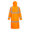 Portwest UH445 Hi Vis Classic Rain Coat 48" with Elastic Storm Cuff