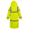 Portwest UH445 Hi Vis Classic Rain Coat 48" with Elastic Storm Cuff