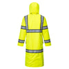 Portwest UH447 Class 3 Hi Vis Reversible Rain Coat with Segmented Tapes