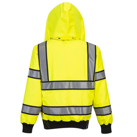 Portwest UH449 Hi Vis Reversible Bomber Jacket with Side Weapon Access