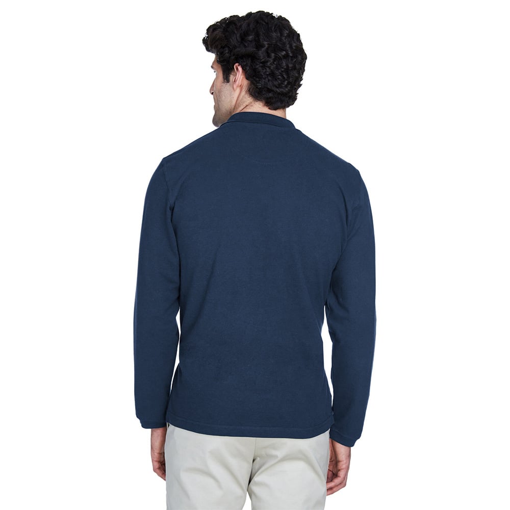 UltraClub 8532 Men's Classic Long - Sleeve Piqué Polo - Gorvex.com