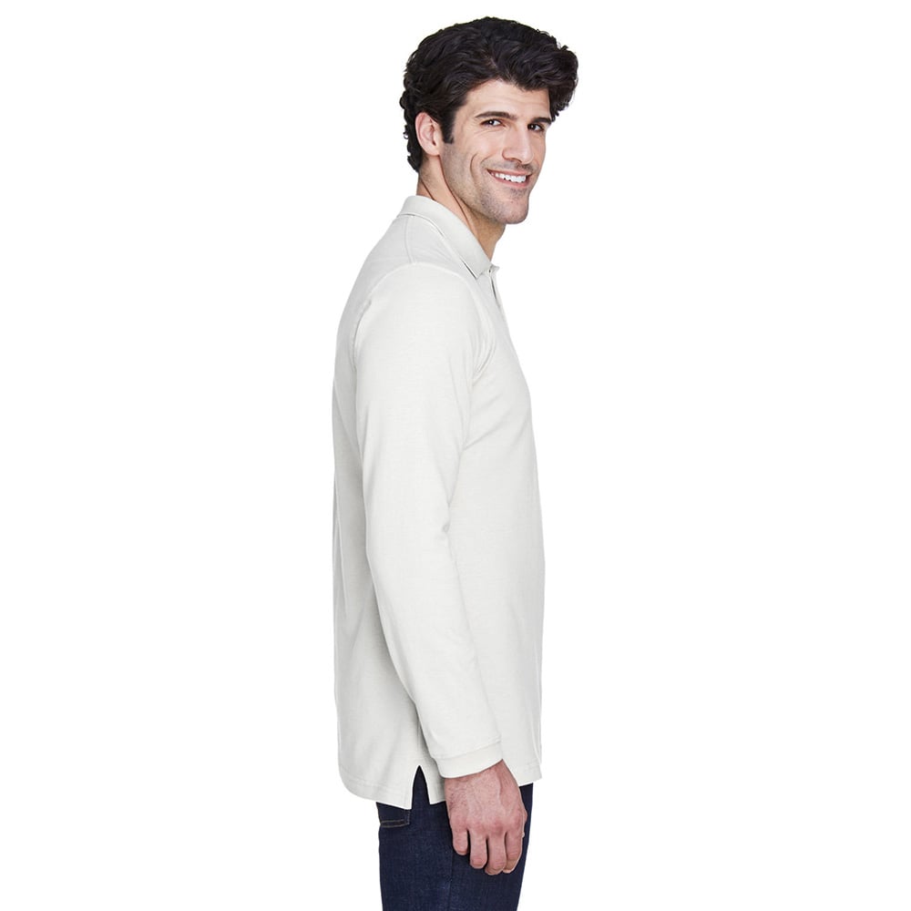 UltraClub 8532 Men's Classic Long - Sleeve Piqué Polo - Gorvex.com