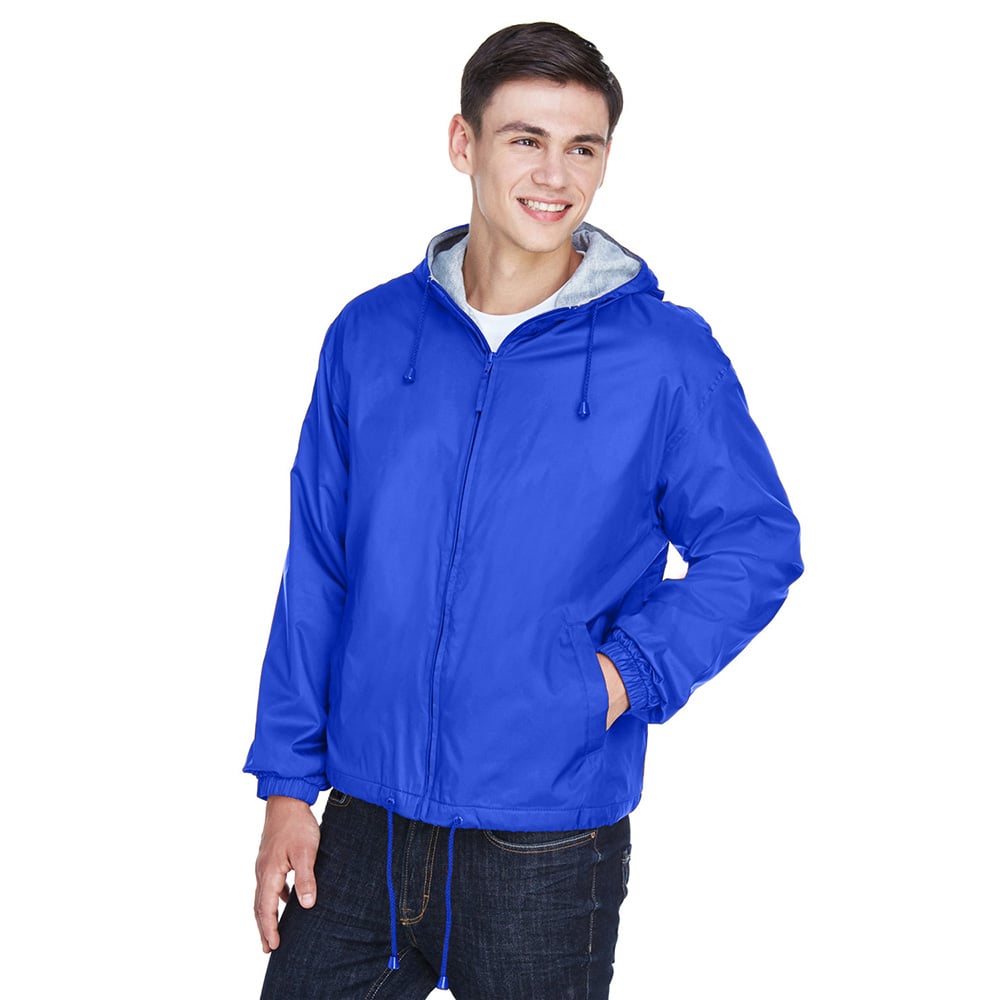 UltraClub 8915 Men's Fleece - Lined Hooded® Jacket - Gorvex.com