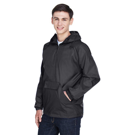 UltraClub 8925 Men's Pack - Away Quarter - Zip Hooded Pullover Jacket - Gorvex.com