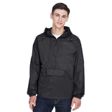 UltraClub 8925 Men's Pack - Away Quarter - Zip Hooded Pullover Jacket - Gorvex.com