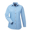 UltraClub 8966 Ladies' Long Sleeve Cypress Denim Shirt - Gorvex.com