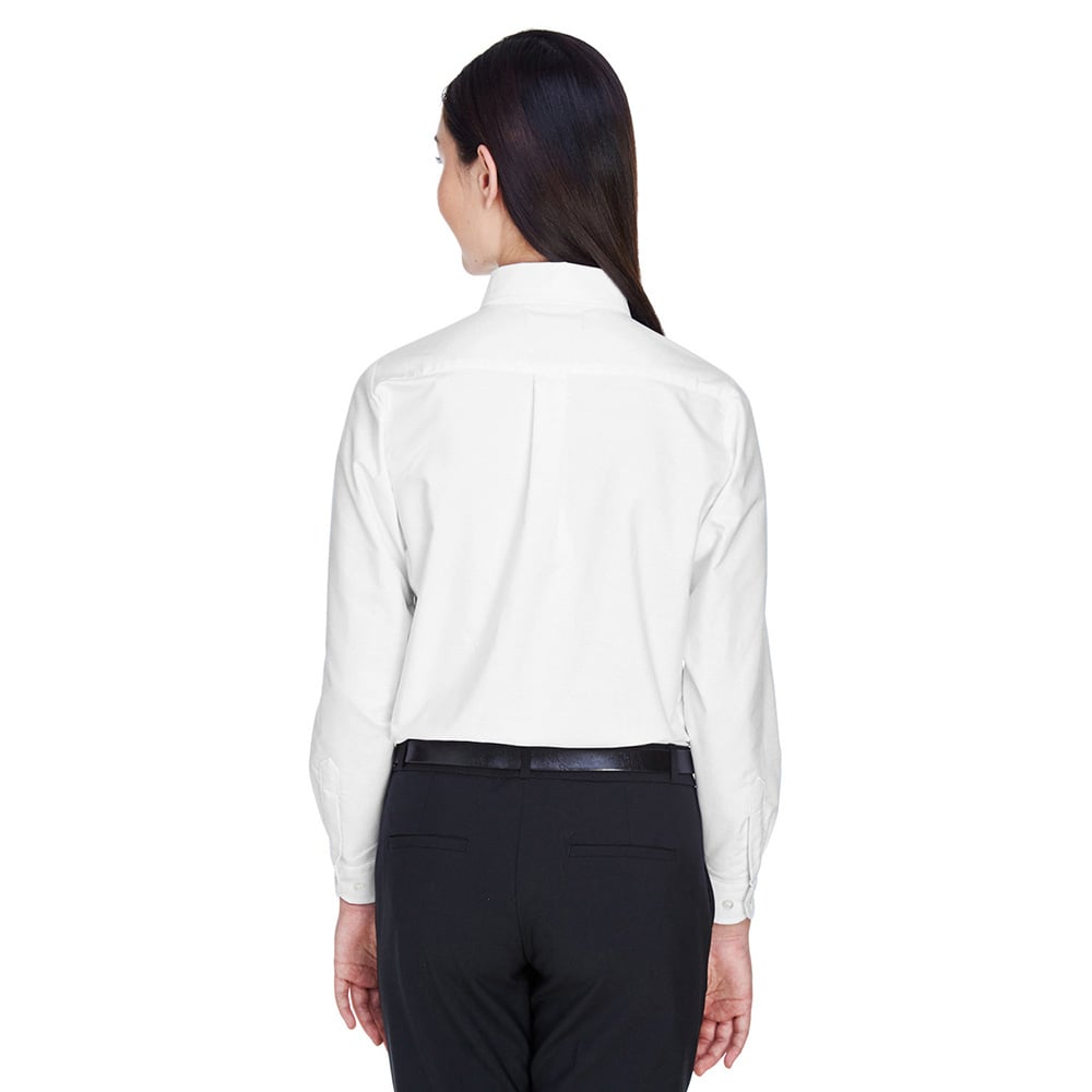 UltraClub 8990 Ladies' Classic Wrinkle - Resistant Long - Sleeve Oxford - Gorvex.com