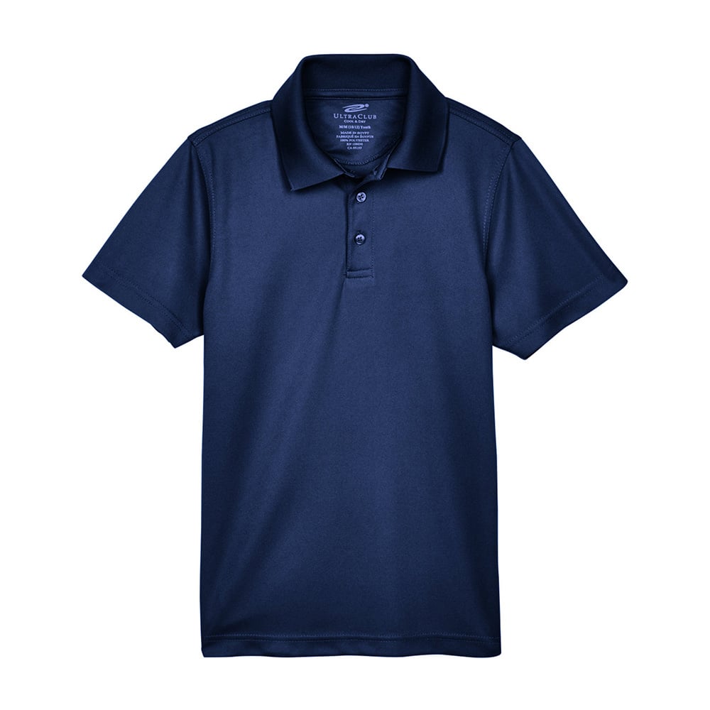 UltraClub Cool & Dry 8210Y Youth Mesh Piqué® Polo - Gorvex.com