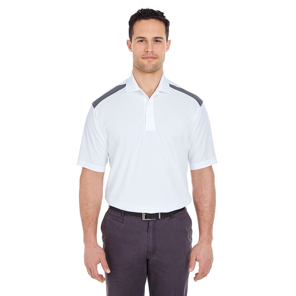 UltraClub Cool & Dry 8215 Two - Tone Mesh Piqué Polo - Gorvex.com