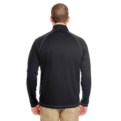 UltraClub Cool & Dry 8398 Men's 1/4 Zip Pullover with Sleeve Panels - Gorvex.com