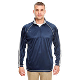 UltraClub Cool & Dry 8398 Men's 1/4 Zip Pullover with Sleeve Panels - Gorvex.com