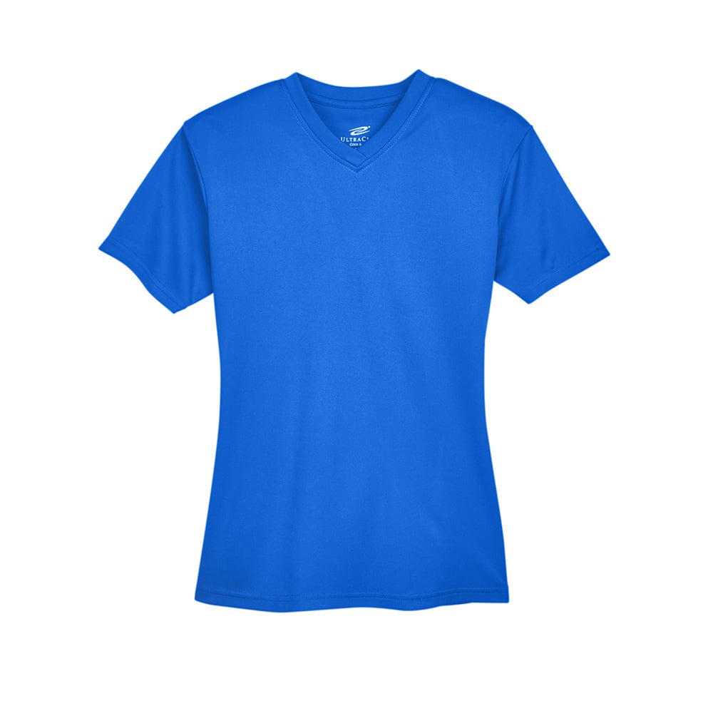 UltraClub Cool & Dry 8400L Ladies' Sport V - Neck T-Shirt - Gorvex.com