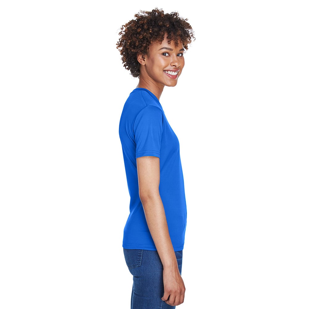 UltraClub Cool & Dry 8400L Ladies' Sport V - Neck T-Shirt - Gorvex.com