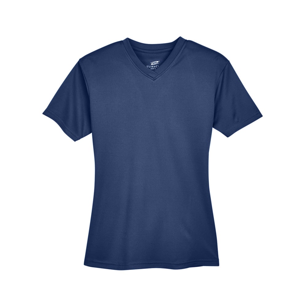 UltraClub Cool & Dry 8400L Ladies' Sport V - Neck T-Shirt - Gorvex.com