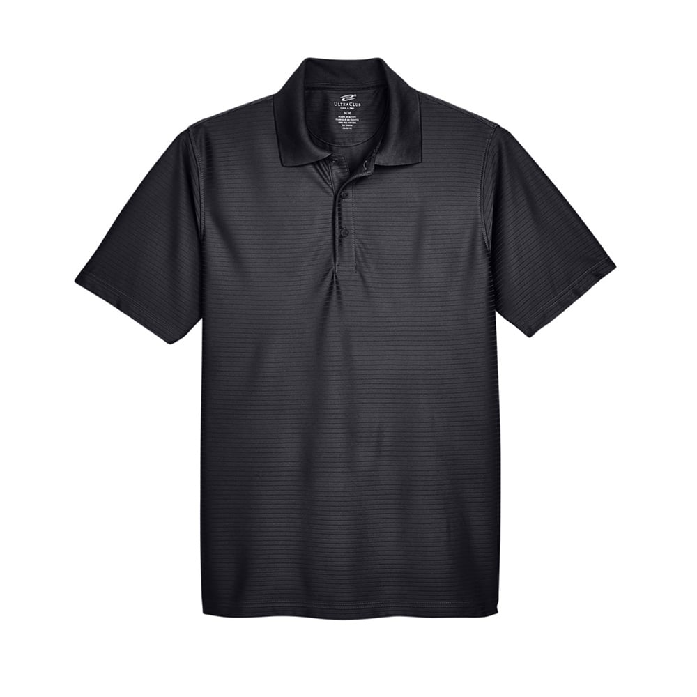 UltraClub Cool & Dry 8413 Men's Performance Polo with Tonal Stripes - Gorvex.com