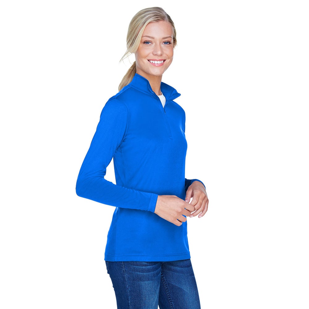 UltraClub Cool & Dry 8424L Ladies' Sport Quarter - Zip Pullover - Gorvex.com