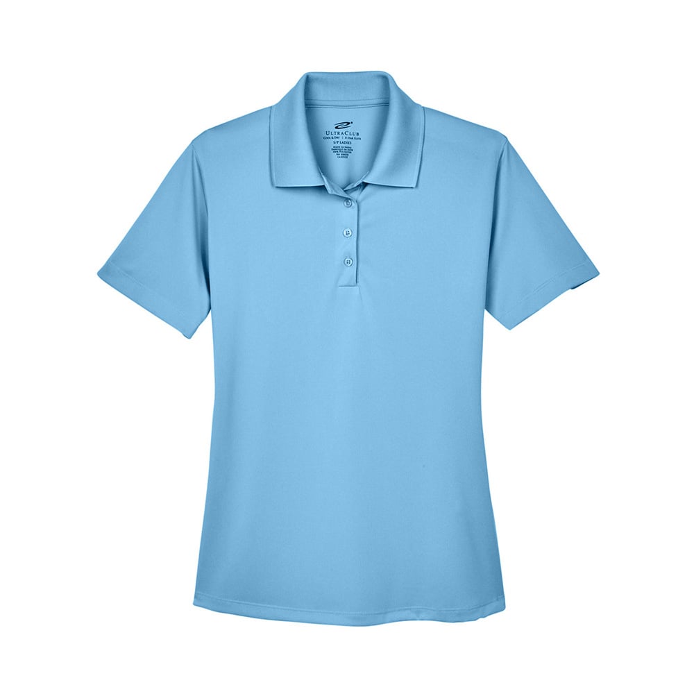 UltraClub Cool & Dry 8610L Ladies' Elite Performance Interlock Polo - Gorvex.com