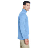 UltraClub Cool & Dry 8618 Men's Heathered Performance Quarter - Zip - Gorvex.com