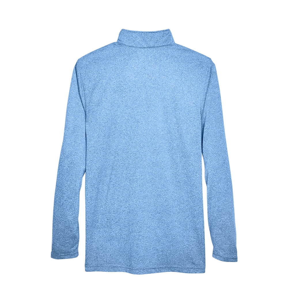 UltraClub Cool & Dry 8618 Men's Heathered Performance Quarter - Zip - Gorvex.com