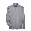 UltraClub Cool & Dry 8618 Men's Heathered Performance Quarter - Zip - Gorvex.com