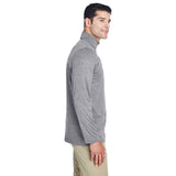 UltraClub Cool & Dry 8618 Men's Heathered Performance Quarter - Zip - Gorvex.com