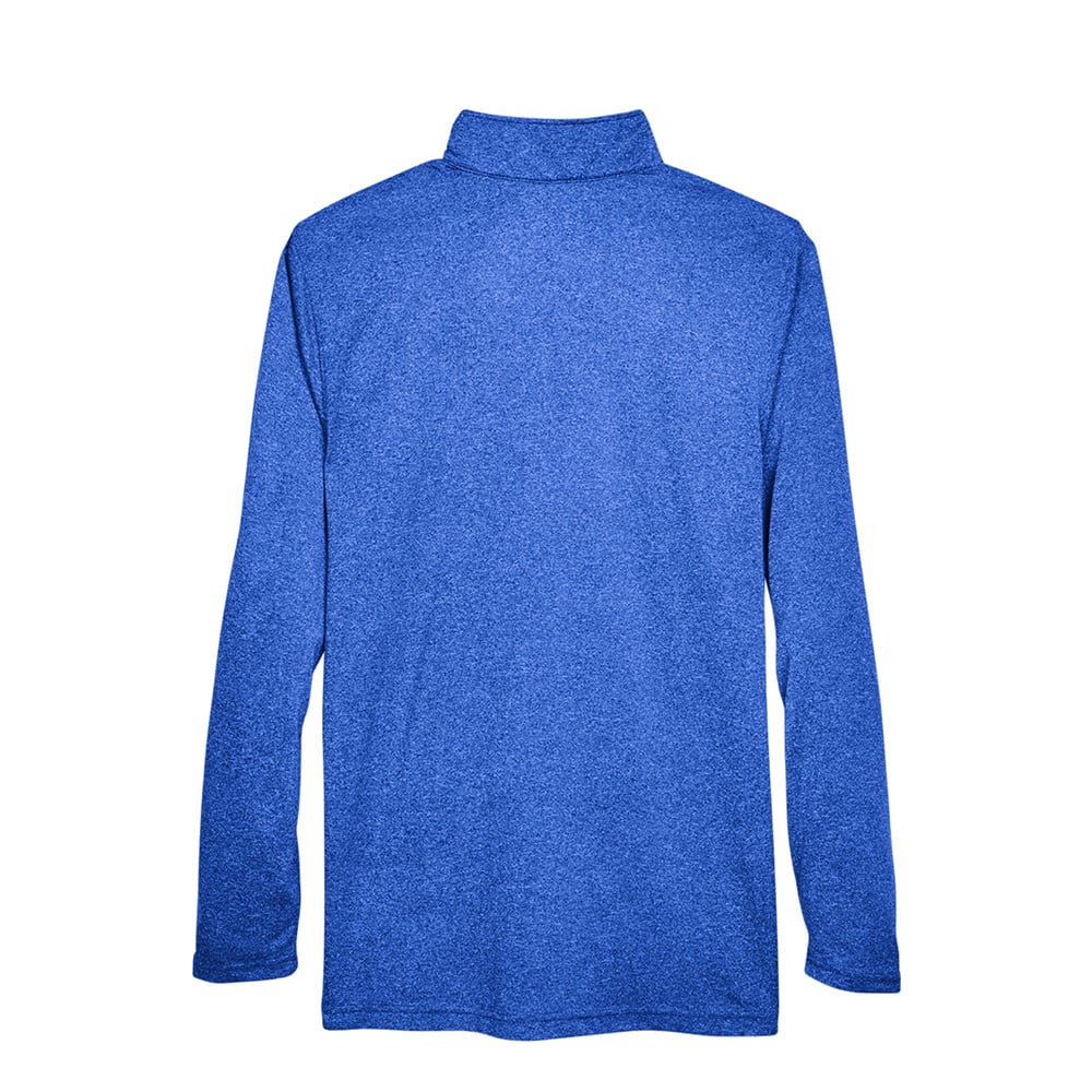 UltraClub Cool & Dry 8618 Men's Heathered Performance Quarter - Zip - Gorvex.com