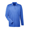 UltraClub Cool & Dry 8618 Men's Heathered Performance Quarter - Zip - Gorvex.com