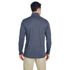 UltraClub Cool & Dry 8618 Men's Heathered Performance Quarter - Zip - Gorvex.com