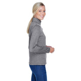 UltraClub Cool & Dry 8618W Ladies' Heathered Performance Quarter - Zip - Gorvex.com