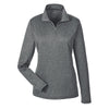 UltraClub Cool & Dry 8618W Ladies' Heathered Performance Quarter - Zip - Gorvex.com